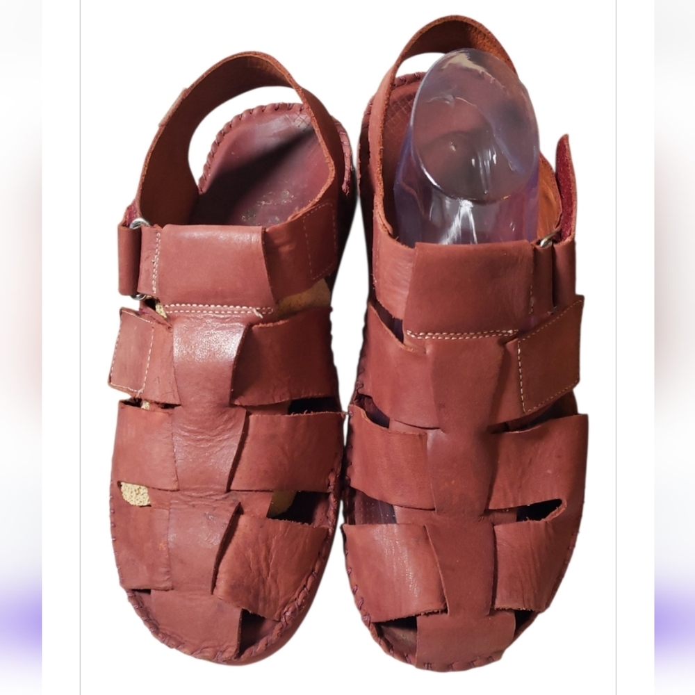 Pikolinos Mens Tarifa Leather Fisherman Sandals Terracotta Vacation Resort 41